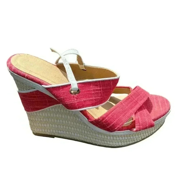 Womens Chinese Laundry Come Together Cork Wedge Sandals US SZ 10 - Picture 1 of 5